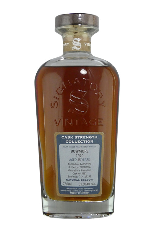 Bowmore Signatory Vintage  35-Year  Sherry Butt  - 1970 (750ml)