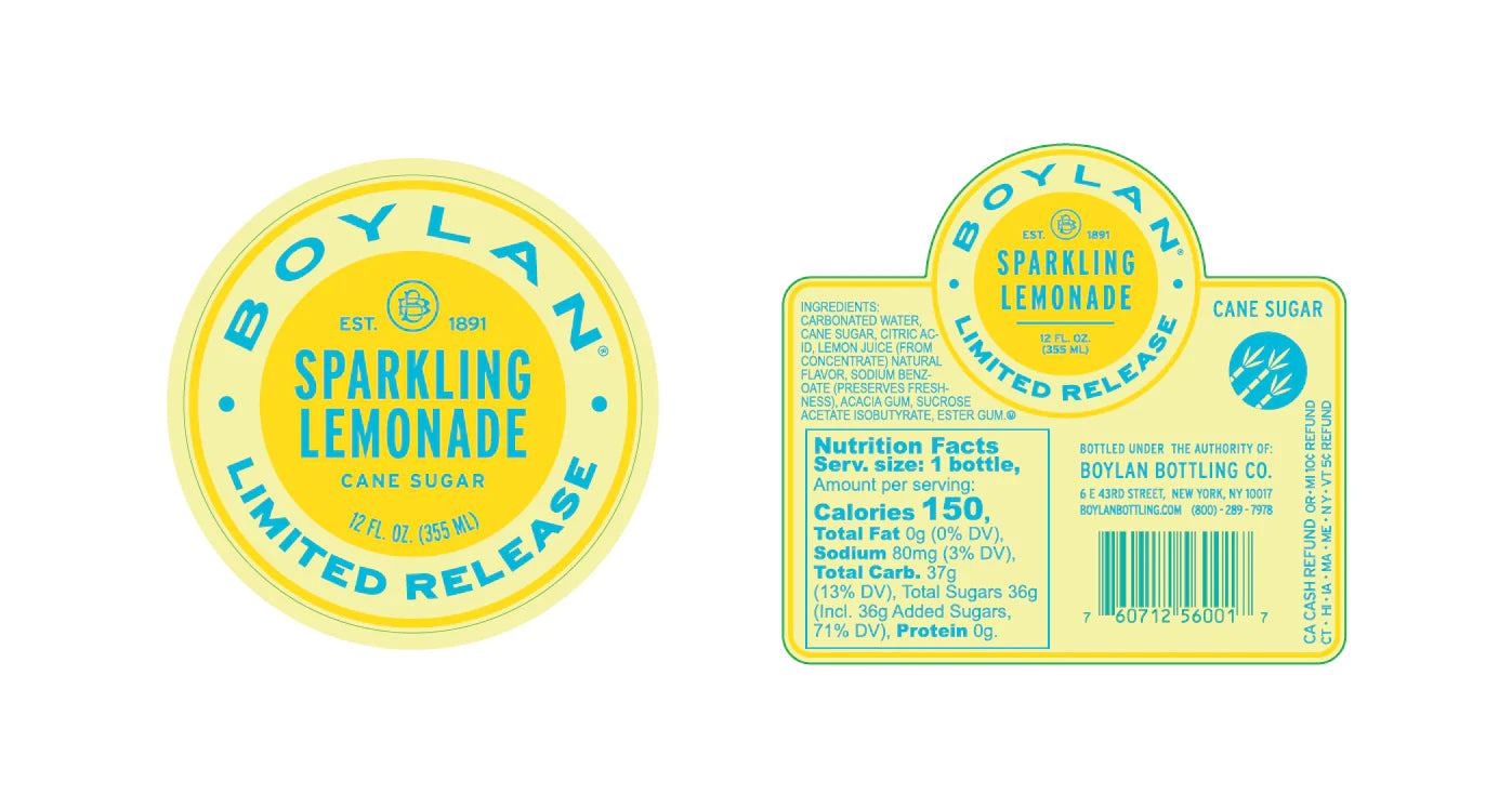 Boylan Sparkling Lemonade (12oz Btl)