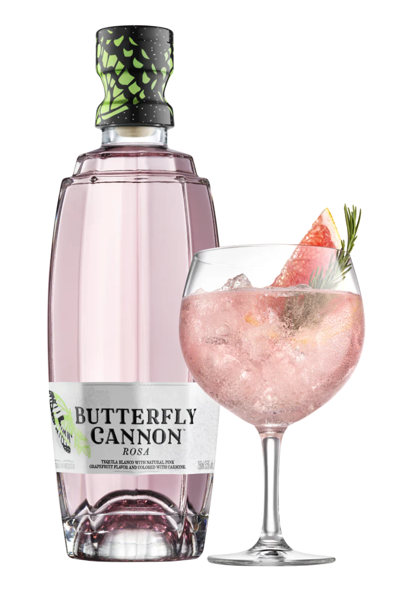 Butterfly Cannon Rosa Tequila (750ml)