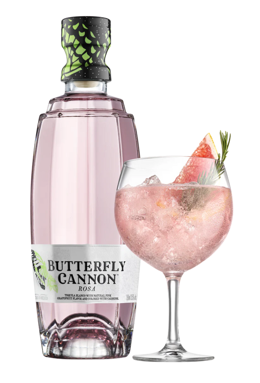 Butterfly Cannon Rosa Tequila (750ml)