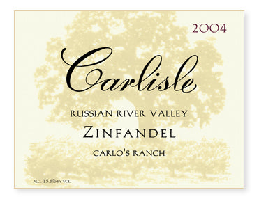 Carlisle Carlo's Ranch Zinfandel - 2004 (750ml)