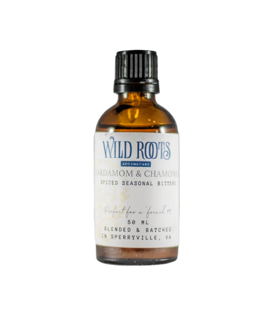 Wild Roots Cardamom and Chamomile Bitters (50ml)