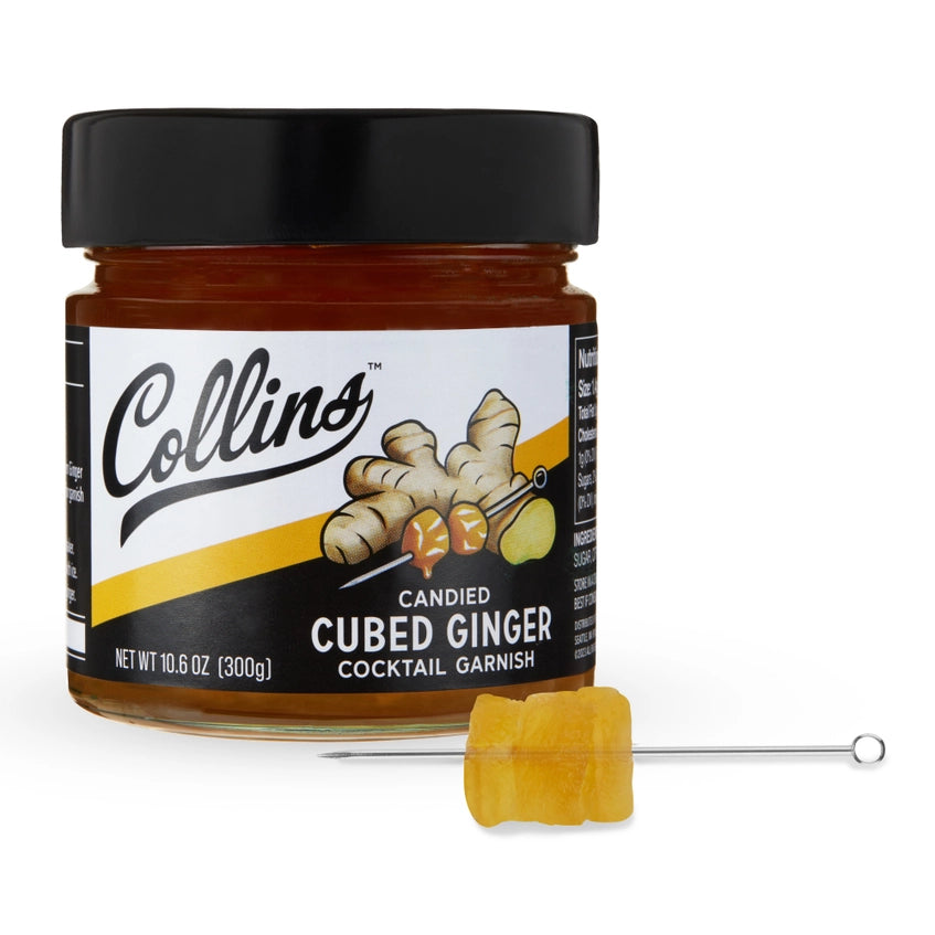 Collins Candied Cubed Ginger in Syrup (10.9oz)