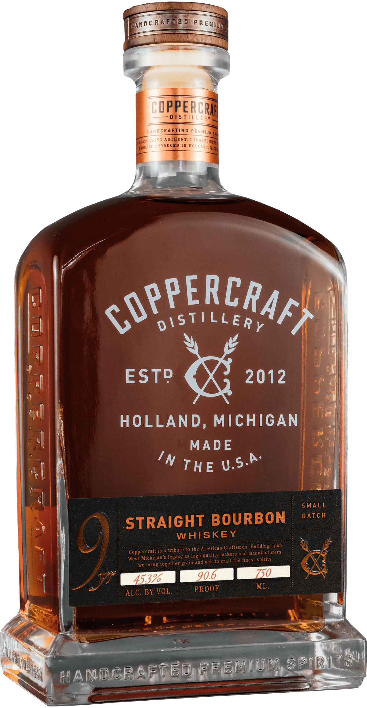 Coppercraft Distillery Straight Bourbon Whiskies (750ml)