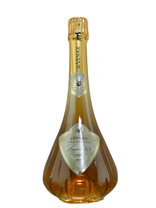 De Venoge Louis XV Champagne - 1996 (gift set box, glasses, glass stopper) (750ml)