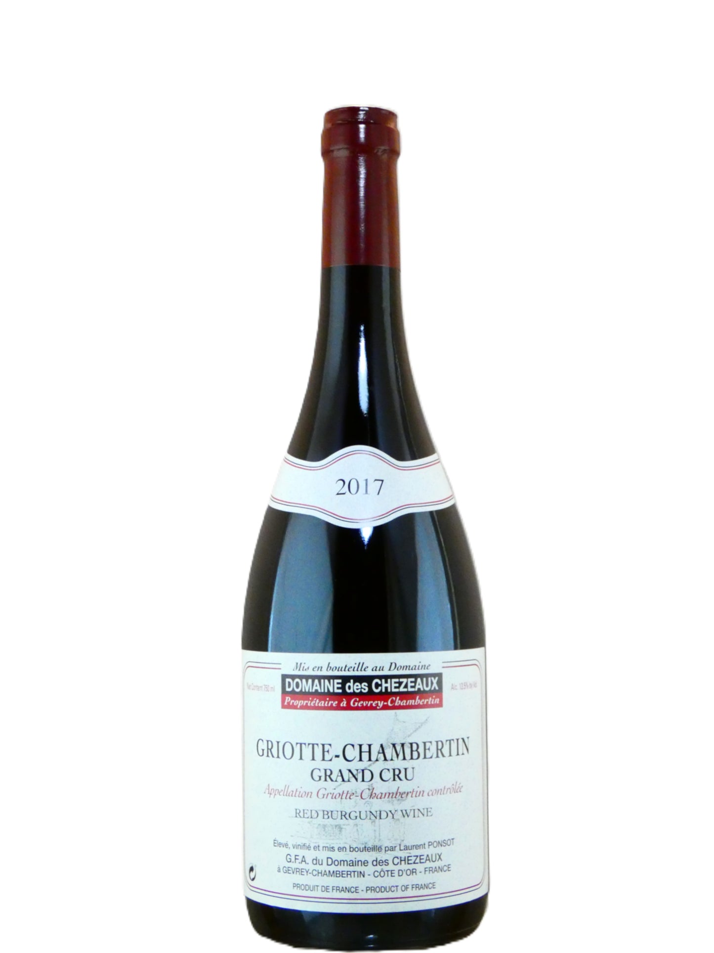Domaine des Chezeaux Griotte-Chambertin Grand Cru  (Ponsot) - 2017 (750ml)