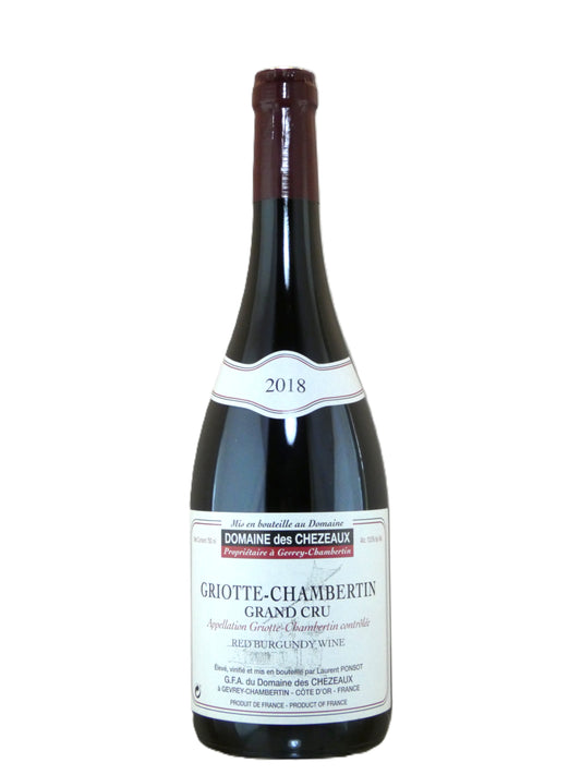 Domaine des Chezeaux Griotte-Chambertin Grand Cru  (Ponsot) - 2018 (750ml))