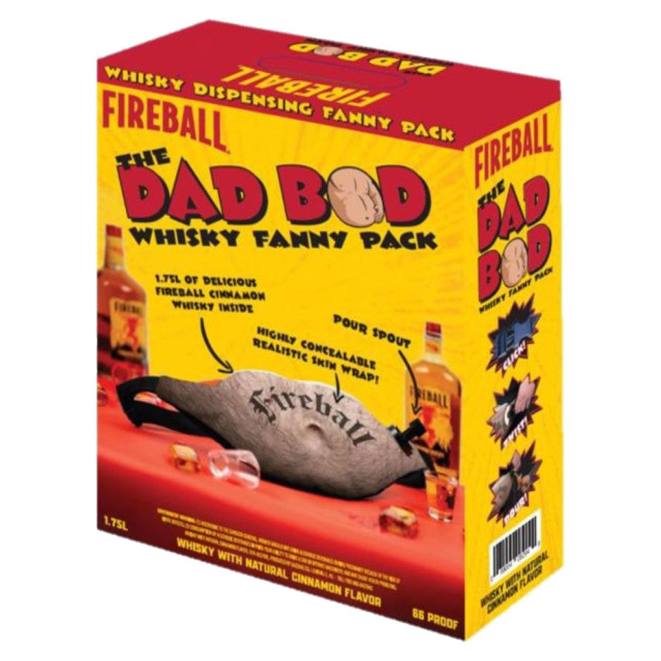 Fireball 'Dad Bod' Fanny Pack Cinnamon Whiskey (1.75L)