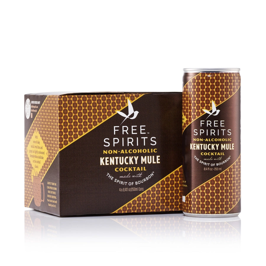 Free Spirits Kentucky Mule Non-Alcoholic Cocktail (250ml 4pk Can)
