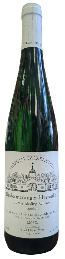 Hofgut Falkenstein Niedermenniger Herrenberg Riesling Kabinett Trocken Mutter Anna AP1 - 2025 (750ml)