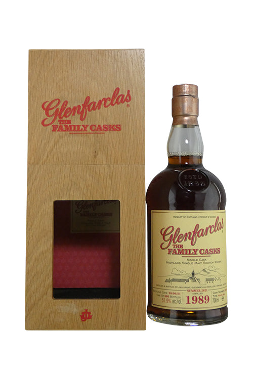 1989 Glenfarclas The Family Casks Single Cask Vintage Single Malt Scotch Whisky 51.9 ABV (700ml)