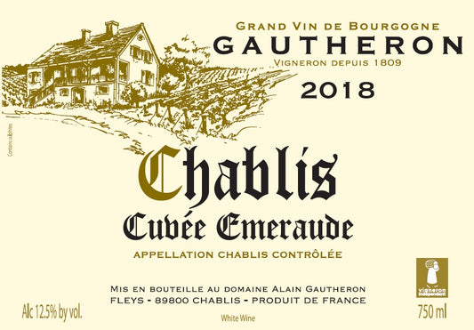 Gautheron Chablis Cuvee Emeraude - 2021 (750ml)