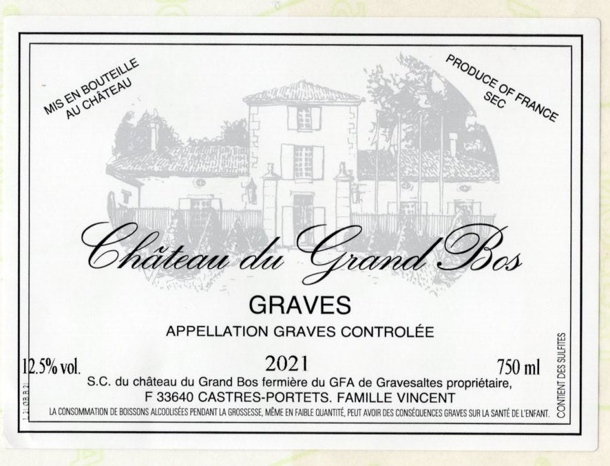 Grand Bos Graves Blanc - 2021 (750ml)