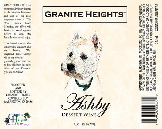 Granite Heights Ashby Dessert Wine - NV (375ml)
