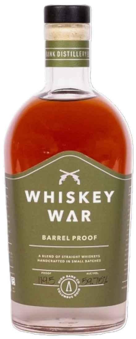 High Bank Co Whiskey War Barrel Proof Blended Straight Whiskey (750ml)