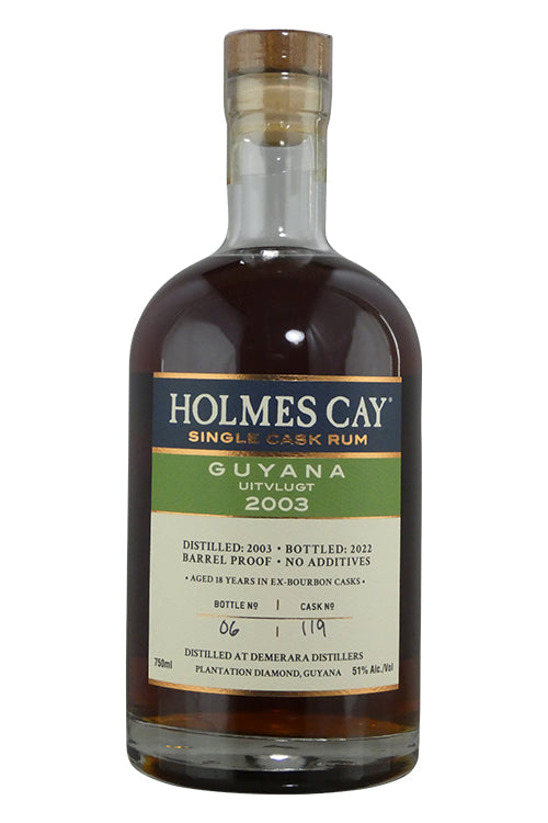 Holmes Cay Guyana 2003 Uitvlugt Rum 102 Proof (750ml)