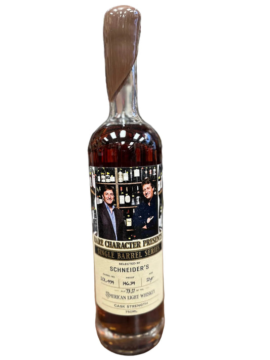 Rare Character 21-Year Light Whiskey Schneider's Barrel 146.37 Proof (750ml)