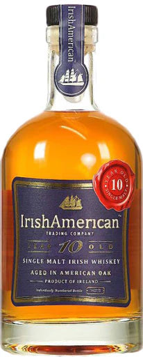 Irish American Trading Company 10 Year Old Single Malt Irish Whiskey (750ml)