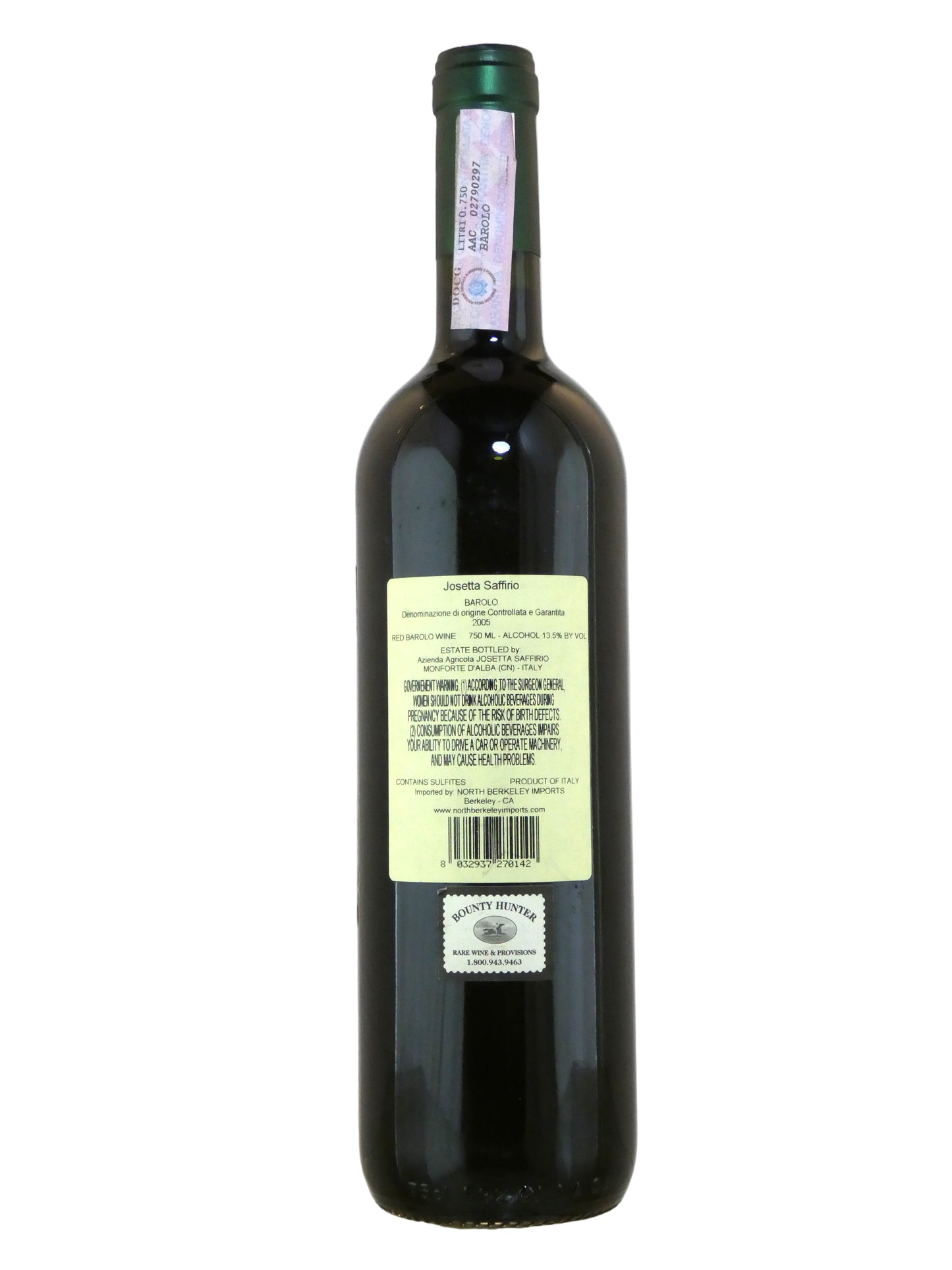 Josetta Saffirio Barolo - 2005 (750ml)