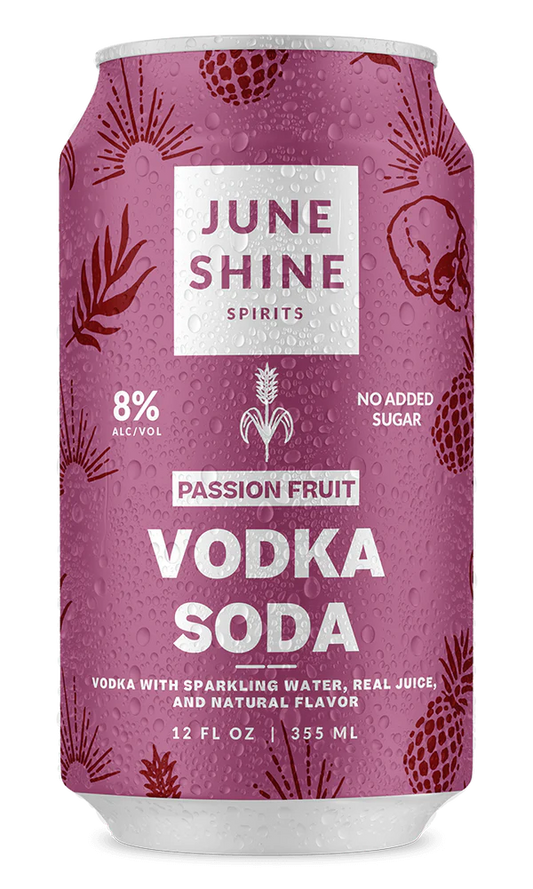 Juneshine Passion Fruit Vodka Soda (12oz Btl 4 Pk)