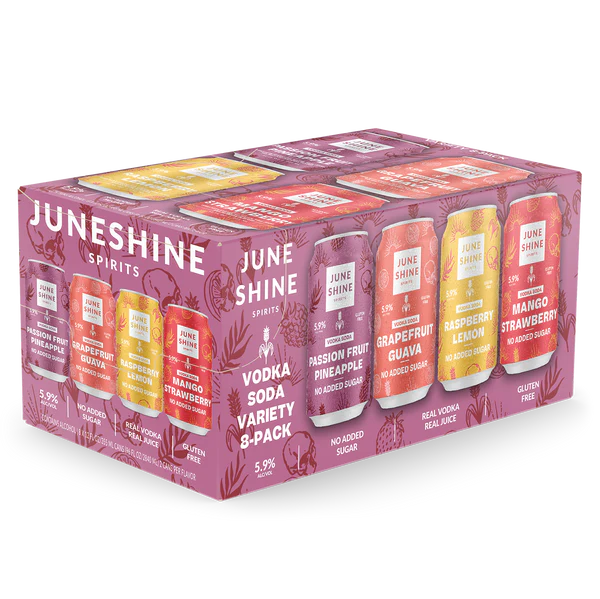 Juneshine Vodka Variety Pack (12oz Can 8 Pk)