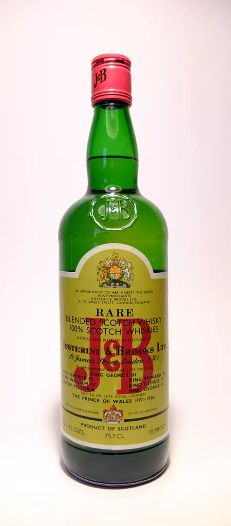 J&B Justerini & Brooks Rare Blended Scotch Whisky 1960's (750ml)