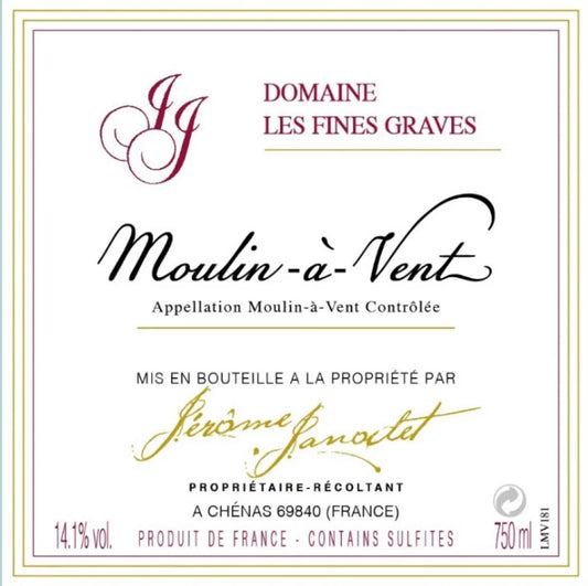 Jacky Janodet Domaine les Fines Graves Moulin-a-Vent - 2023 (750ml)