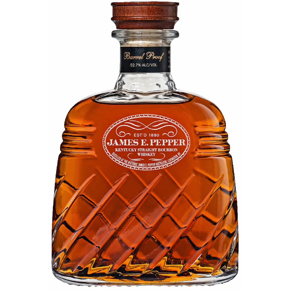 James E. Pepper Decanter Barrel Proof Straight Bourbon Whiskey  (750ml)
