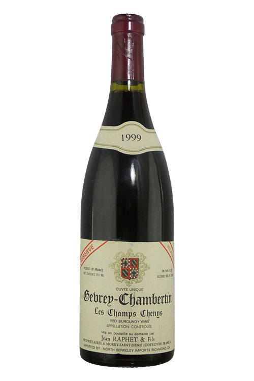Jean Raphet et Fils Gevrey-Chambertin Les Champs-Chenys Vieilles Vignes Réserve - 1999 (750ml)