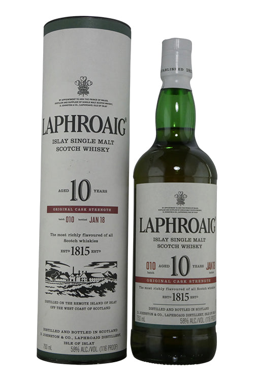 Laphroaig 10 Cask Strenth Batch 10  Jan 2018 (750ml)