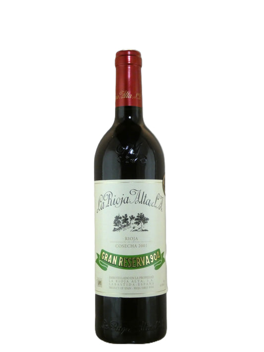 La Rioja Alta S.A. Gran Reserva 904 - 2001 (750ml)