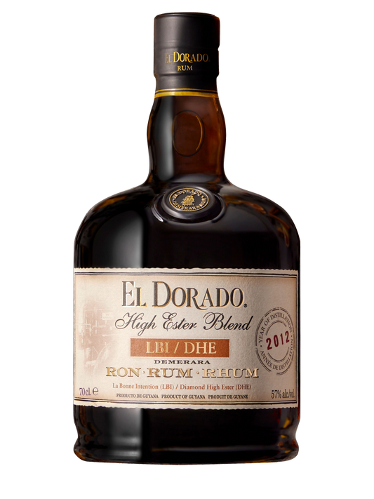 El Dorado High Ester Blend LBI/DHE Demerara Rum 114 Proof (750ml)