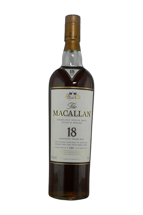 Macallan 18 Year Old 1989 Sherry Cask NO BOX (750ml)