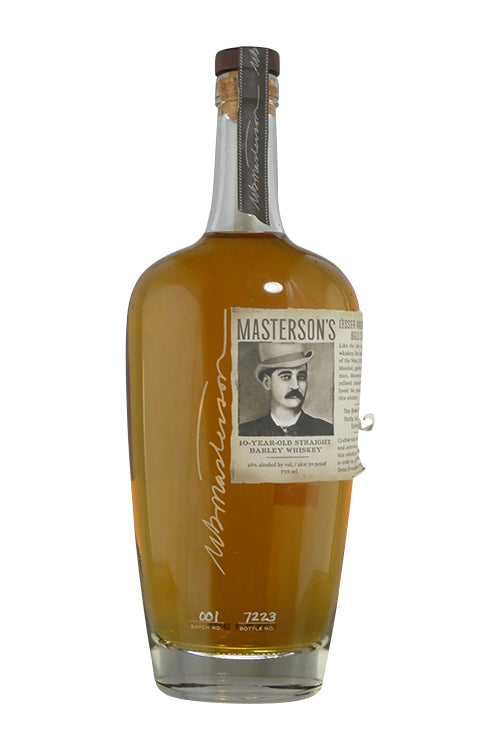 Mastersons 10 Year Old Straight Barley Whiskey Batch #1 Torn Label (750ml)