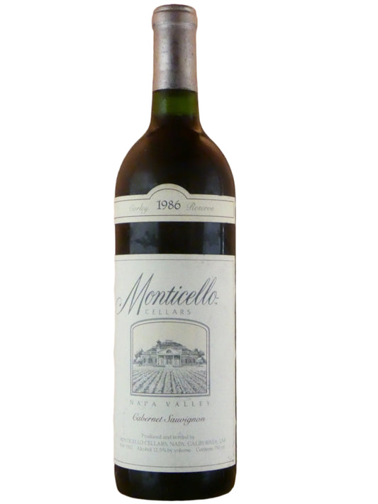 Monticello Cabernet Sauvignon Corley Reserve - 1986 (750ml)