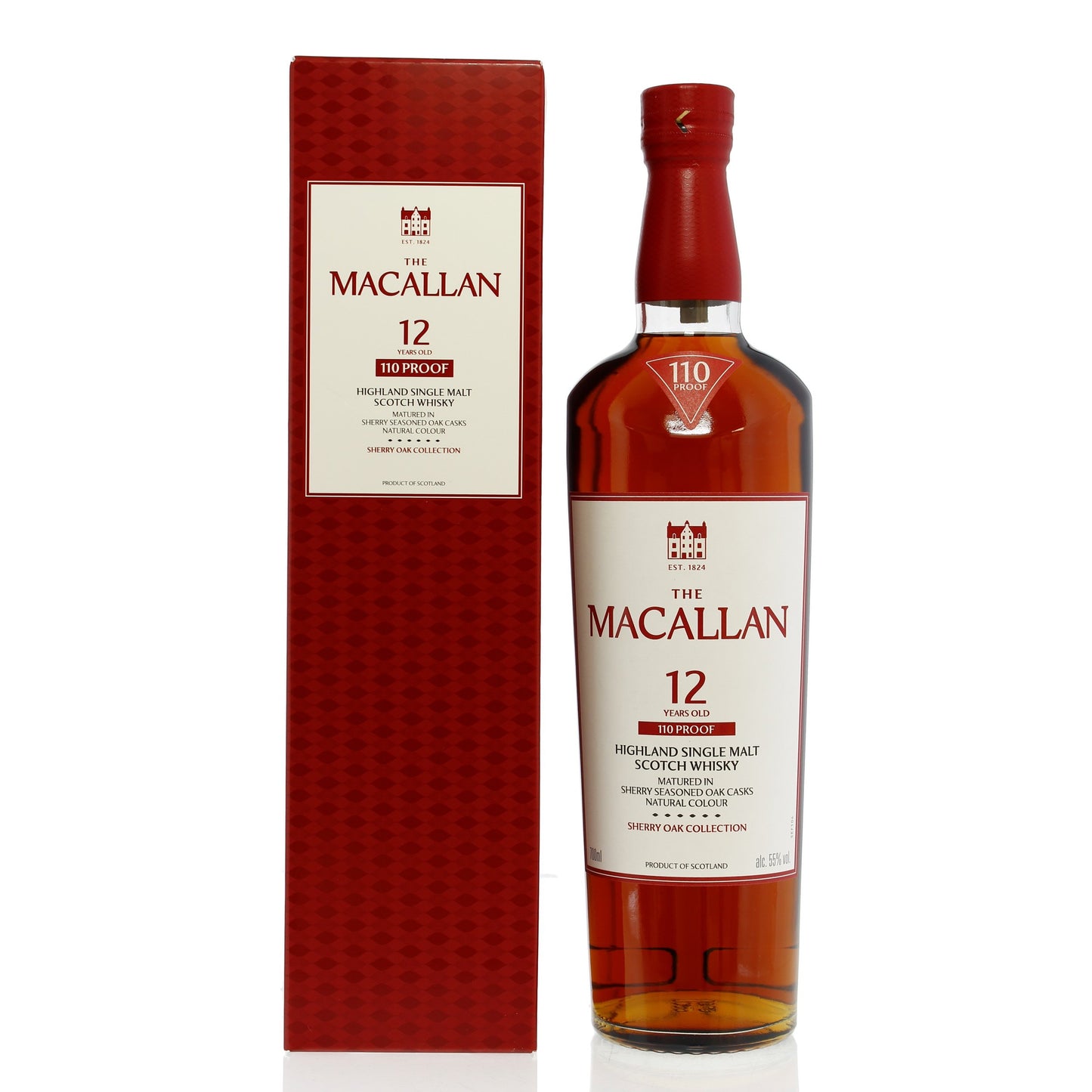 Macallan 110 Proof Sherry Oak Cask 12 Year Old Single Malt (750ml)