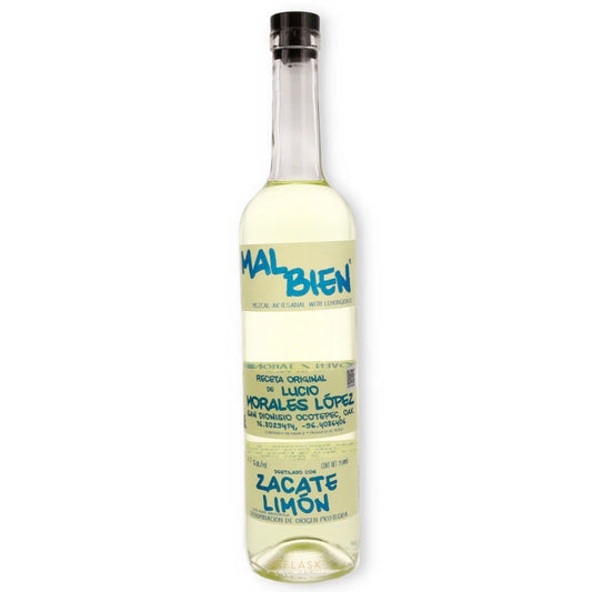 Mal Bien Zacate Limon 100% Agave Angustifolia Mezcal Artesanal  (750ml)