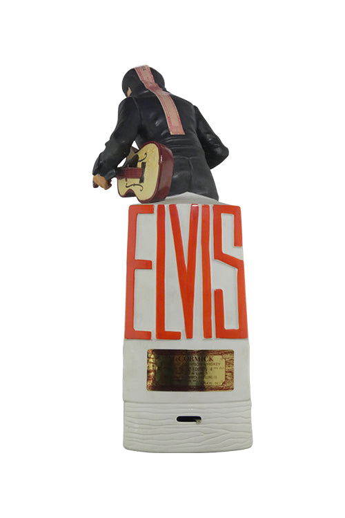 McCormick Distilling Straight Bourbon Whiskey Forever Elvis 68 (1977) Broken Cork Glued On Head