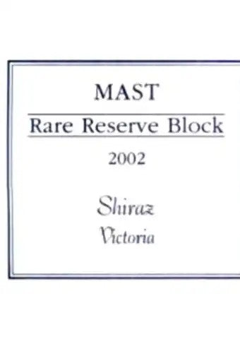 Mount Langi Ghiran Mast Rare Reserve Block Shiraz - 2002 (750ml)