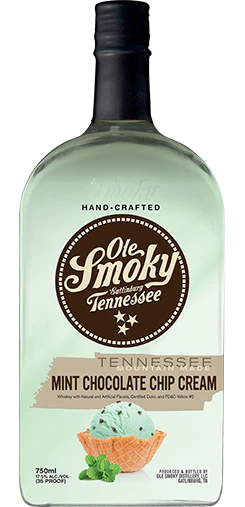 Ole Smoky Mint Chocolate Chip Cream Moonshine (750ml)