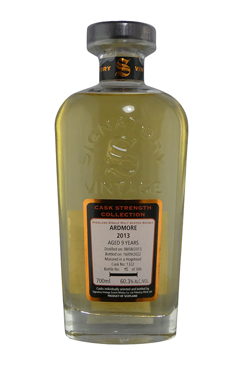 Signatory Ardmore Un-chillfiltered Collection (700ml)2013 #1322 Hogshead CS