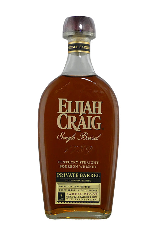 Elijah Craig 8-year Schneider's Barrel Pick, Barrel Proof 129.6