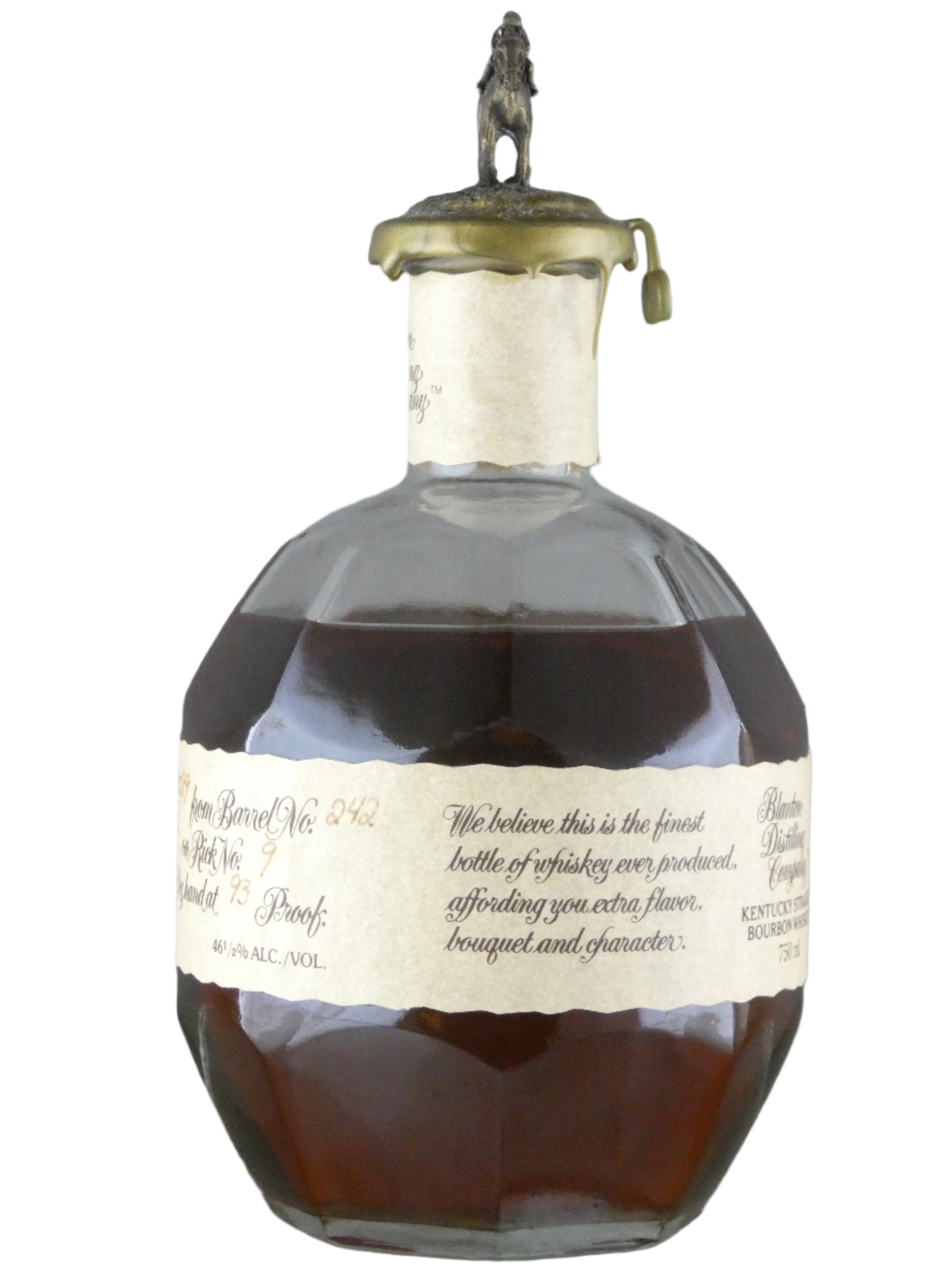 Blanton's Single Barrel Bourbon Whiskey 11-15-89 (750ml) – Cellar.com