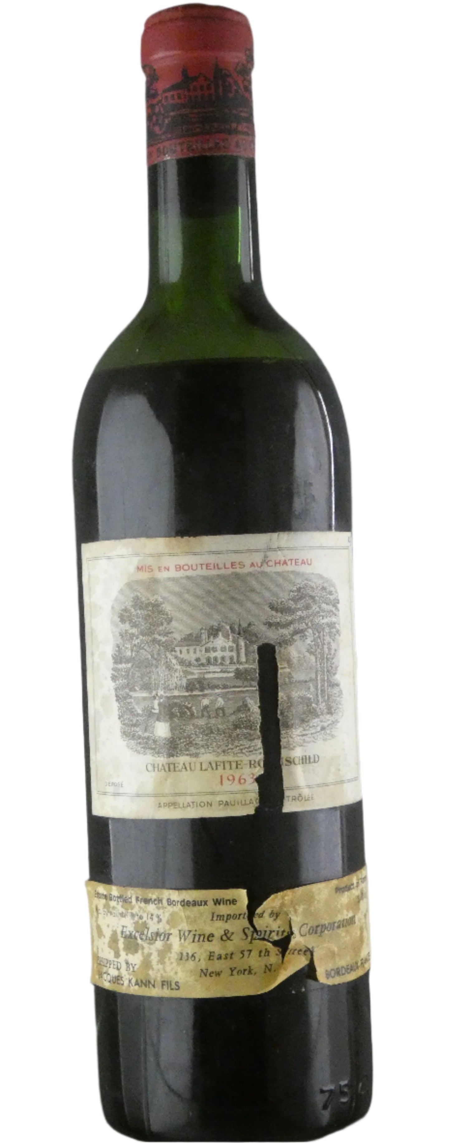 Lafite (Mid-Shoulder, Damaged Lable) - 1963 (750ml)