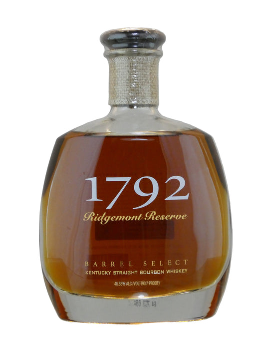 Ridgemont Reserve 1792 Barrel Select Kentucky Straight Bourbon Whiskey (8 Year)(750ml)
