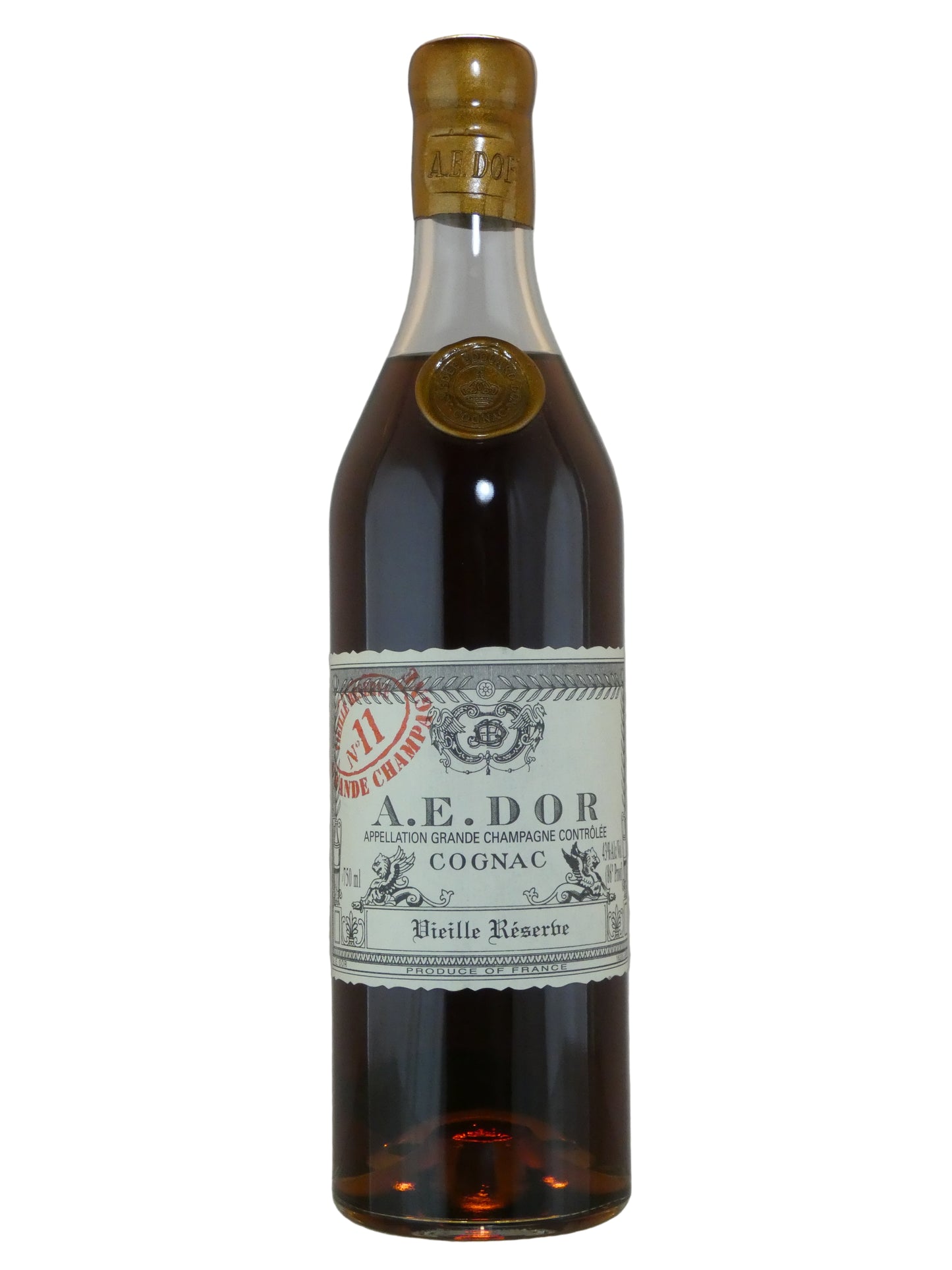 A.E. Dor Vieille Reserve No. 11 Grande Champagne Cognac (no Box) (750ml) (A Chicago Wine Markets Selection)