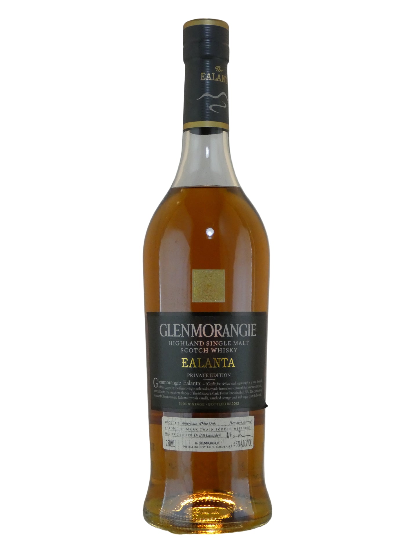 Glenmorangie 'Ealanta' Private Edition American Virgin Oak 19 Year Old Single Malt Scotch Whisky- 1993 (750ml)