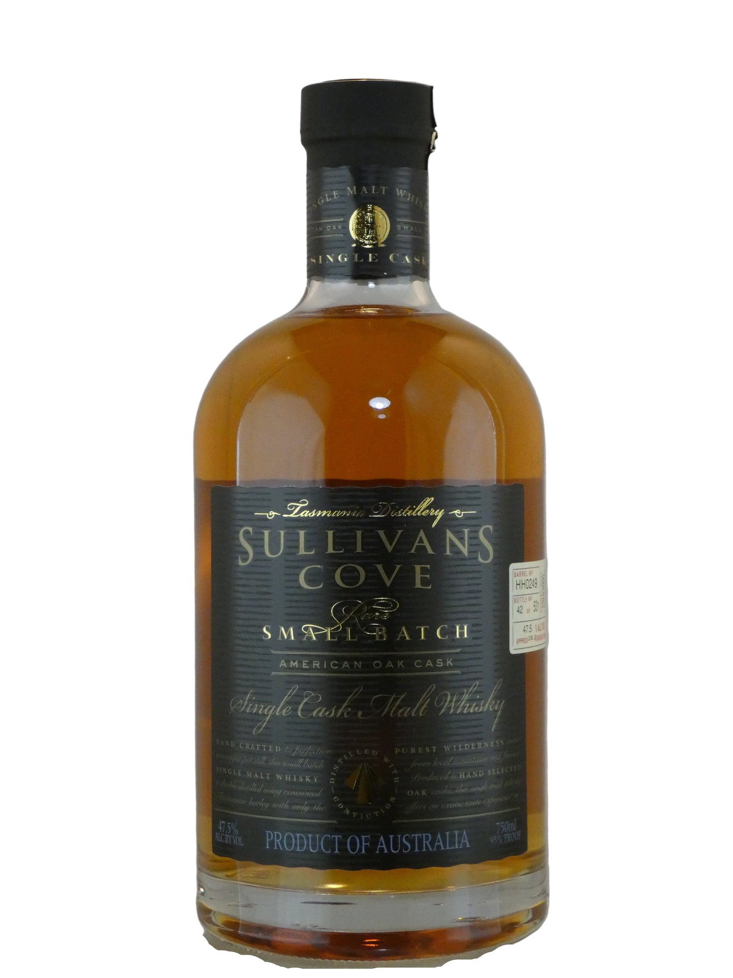 Sullivans Cove American Oak Cask Matured Single Cask Single Malt Australian Whisky (750ml)