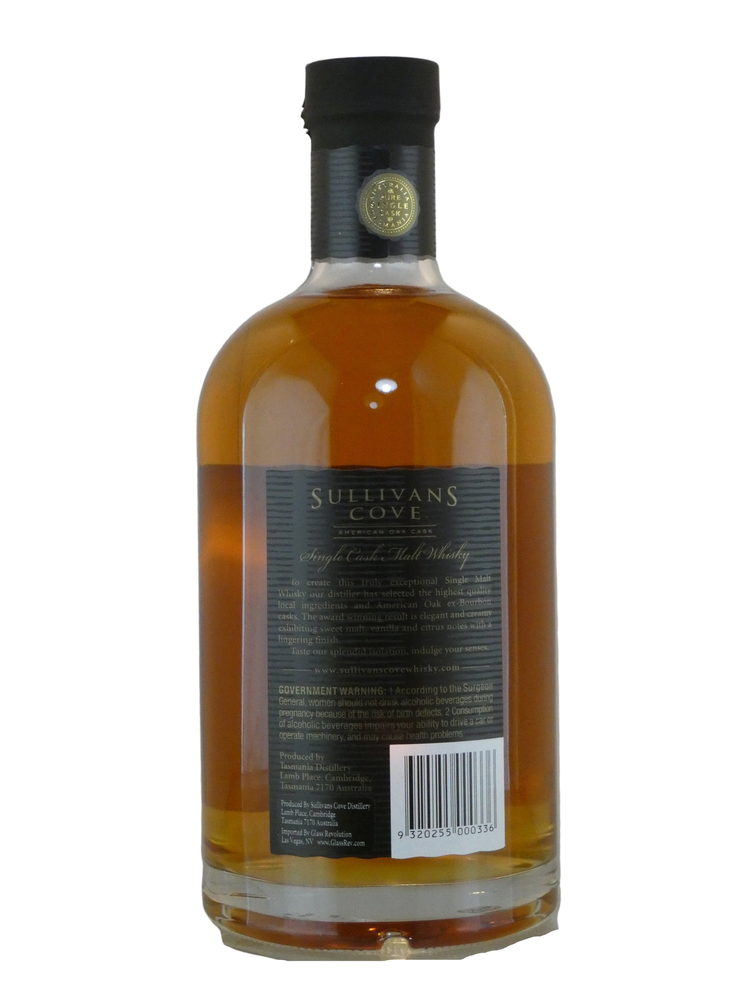 Sullivans Cove American Oak Cask Matured Single Cask Single Malt Australian Whisky (750ml)