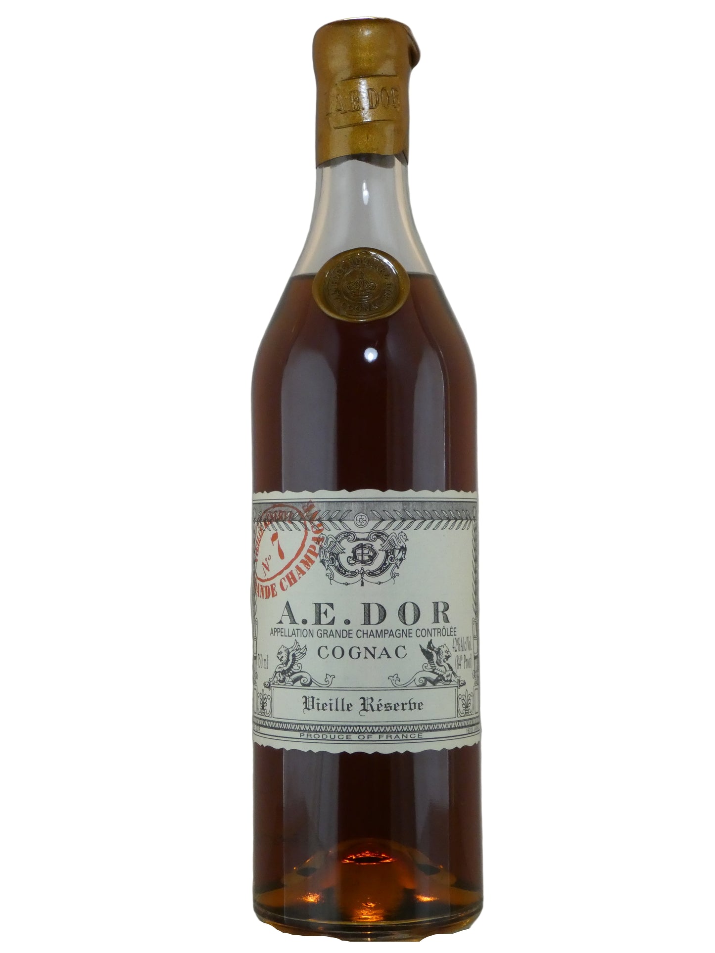 A.E. Dor Vieille Reserve No. 7 Grande Champagne Cognac (no Box) (750ml) (A Chicago Wine Markets Selection)